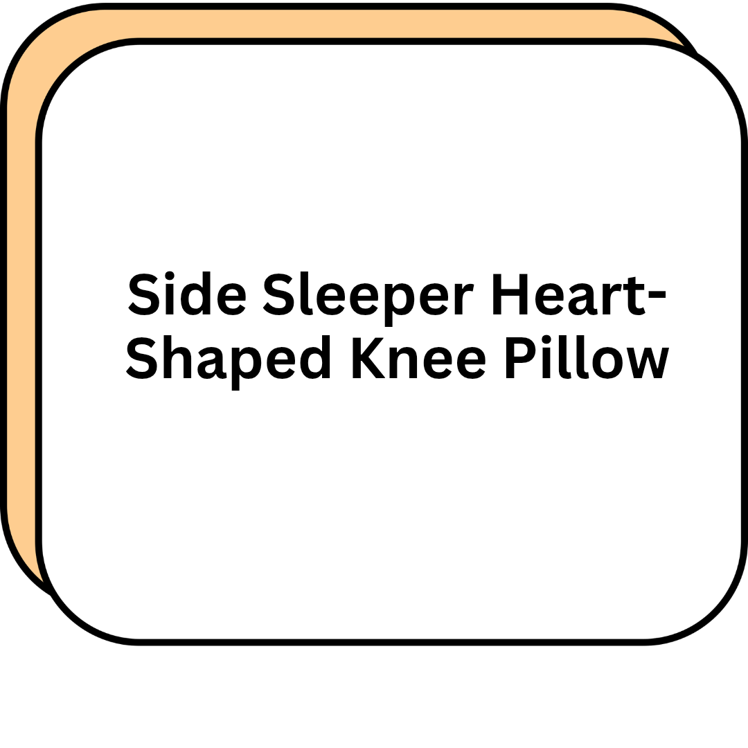 Side Sleeper Heart-Shaped Knee Pillow