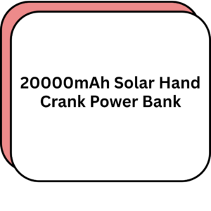20000mAh Solar Hand Crank Power Bank
