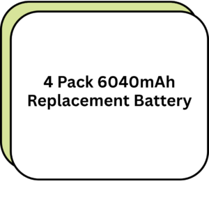 4 Pack 6040mAh Replacement Battery