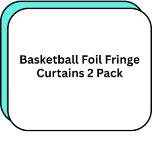 Basketball Foil Fringe Curtains 2 Pack