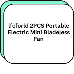 lfcforld 2PCS Portable Electric Mini Bladeless Fan