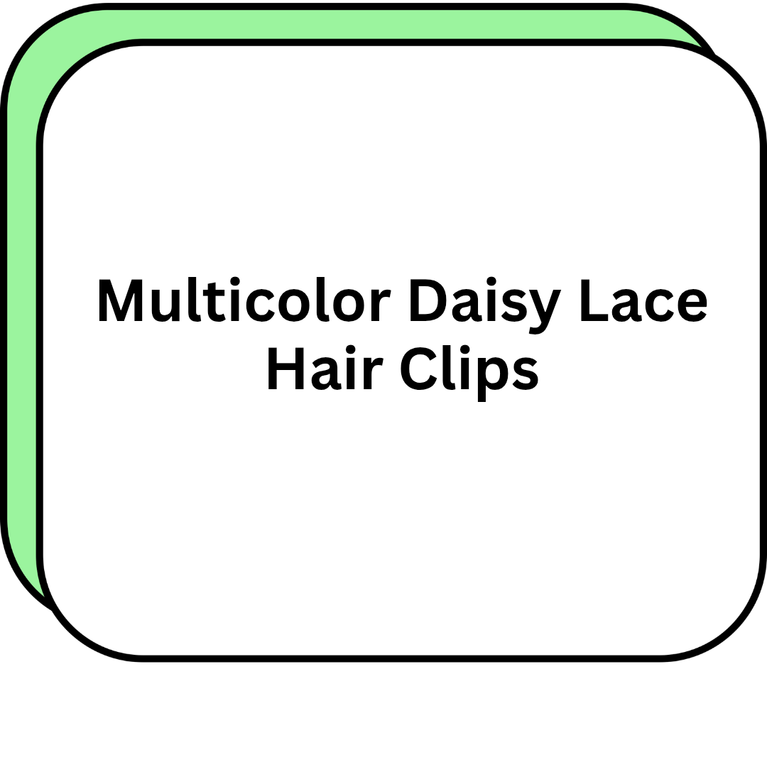 Multicolor Daisy Lace Hair Clips