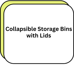 Collapsible Storage Bins with Lids