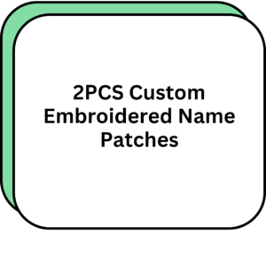 2PCS Custom Embroidered Name Patches