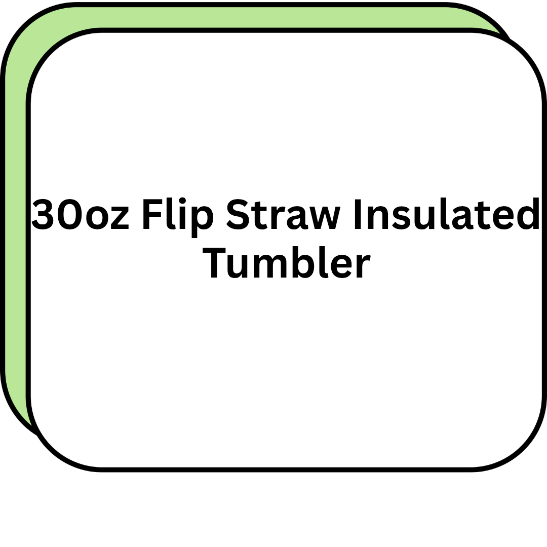 30oz Flip Straw Insulated Tumbler