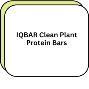 IQBAR Clean Plant Protein Bars