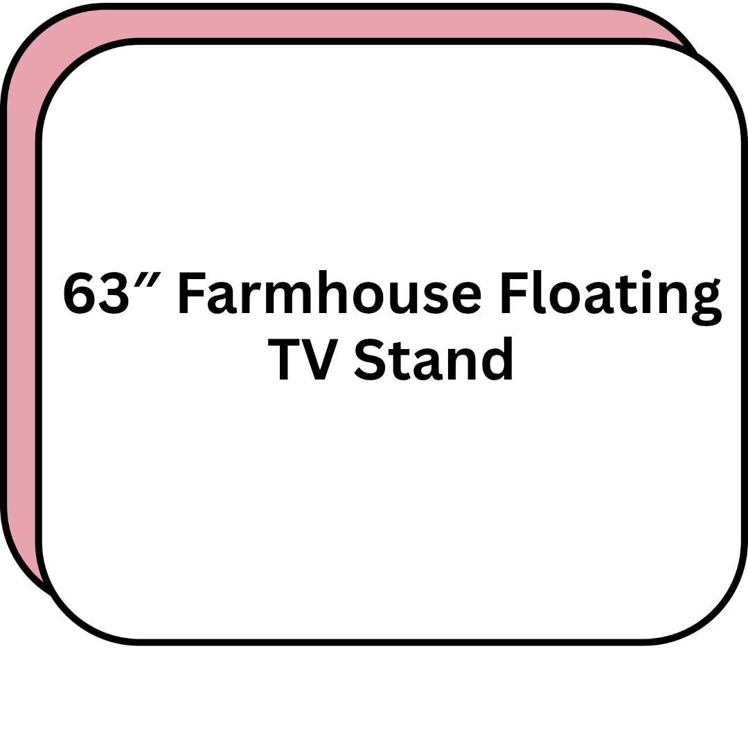 63" Farmhouse Floating TV Stand