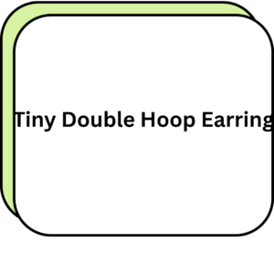 Tiny Double Hoop Earring