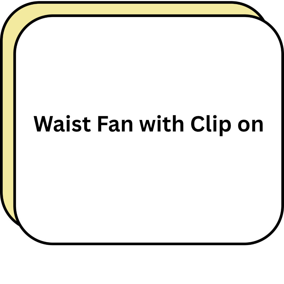 Waist Fan with Clip on