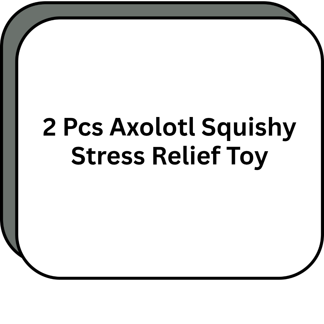 2 Pcs Axolotl Squishy Stress Relief Toy