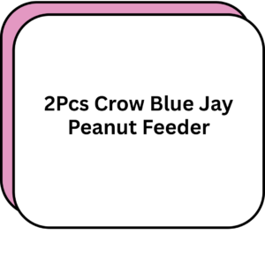 2Pcs Crow Blue Jay Peanut Feeder