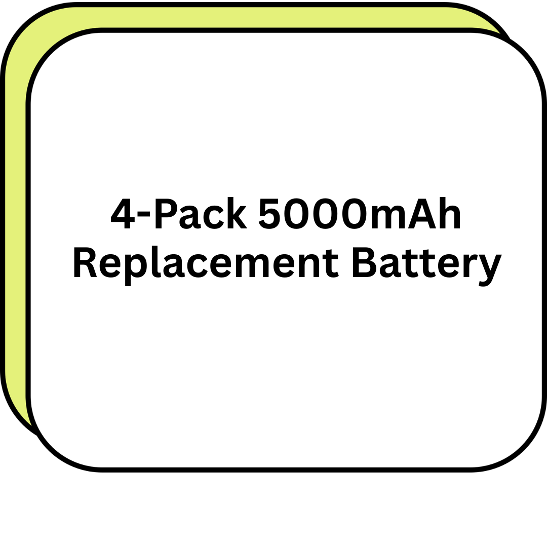 4-Pack 5000mAh Replacement Battery