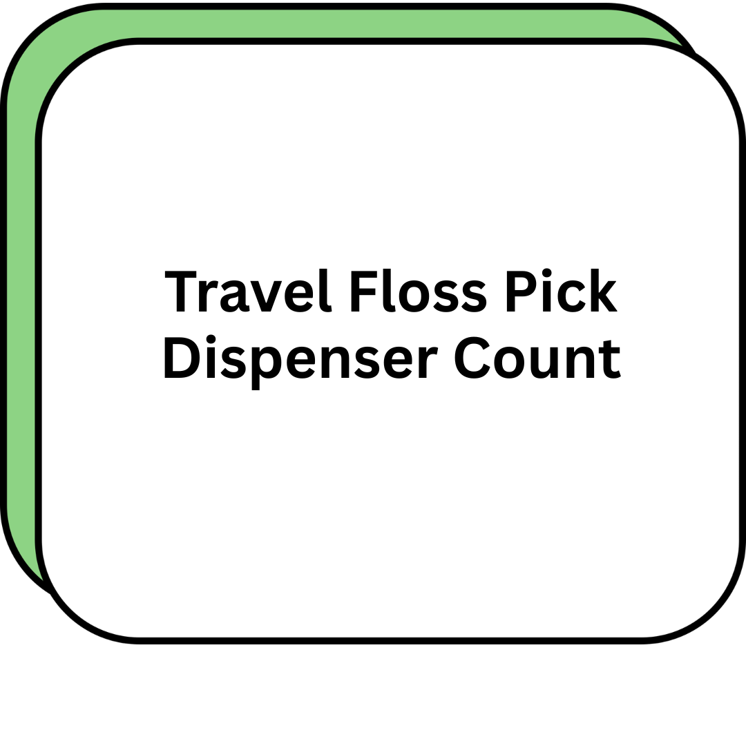 Travel Floss Pick Dispenser Count