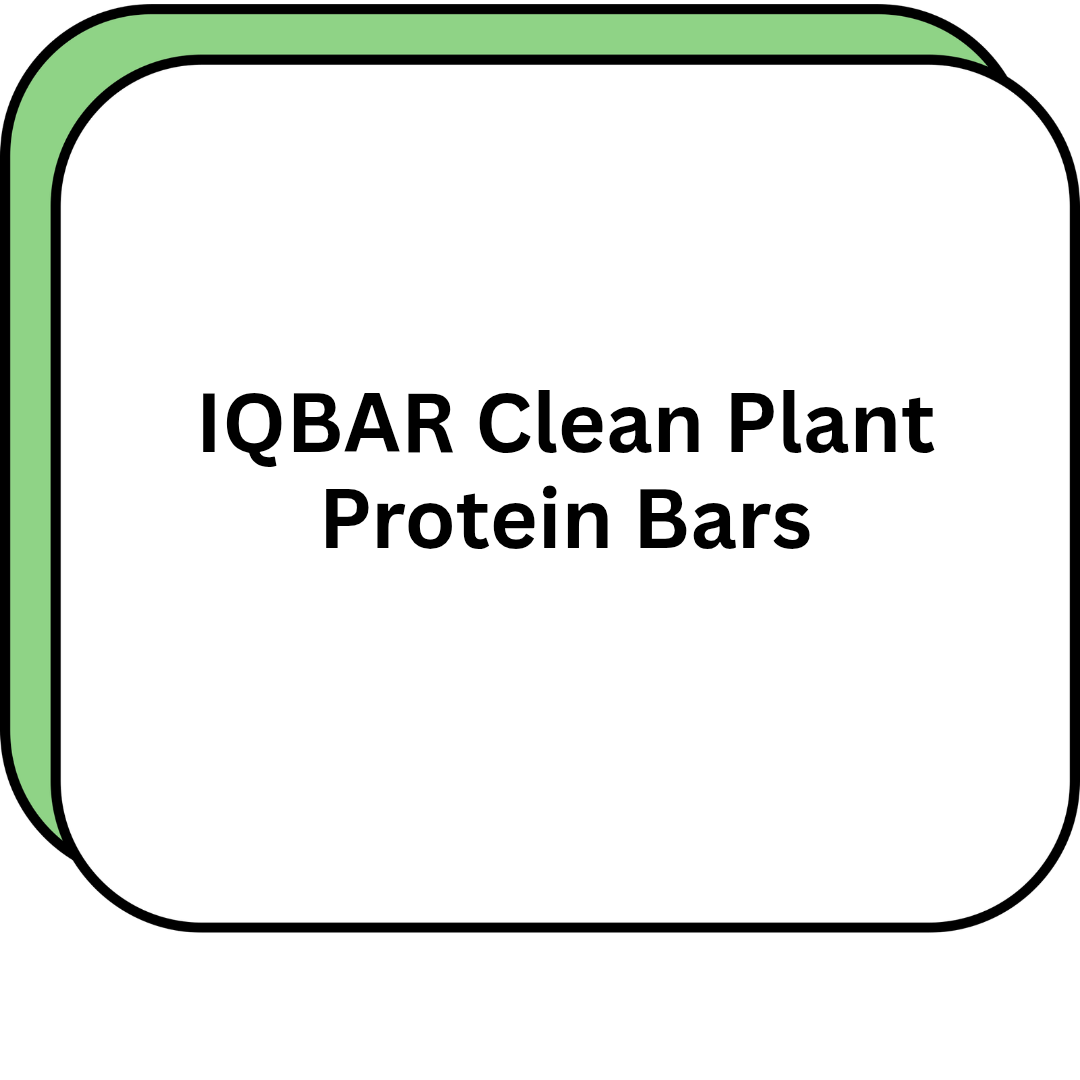 IQBAR Clean Plant Protein Bars