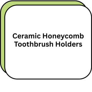 Ceramic Honeycomb Toothbrush Holders