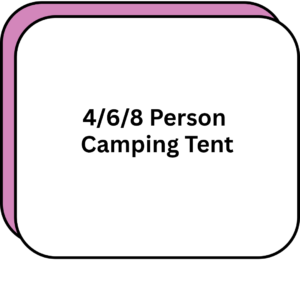 4/6/8 Person Camping Tent