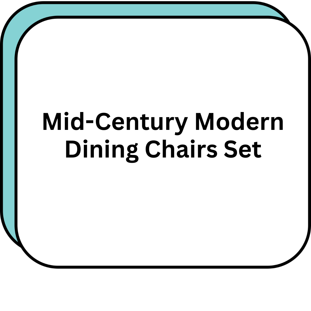 Mid-Century Modern Dining Chairs Set