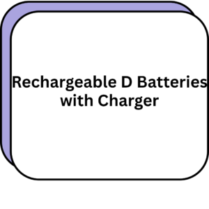 Rechargeable D Batteries with Charger