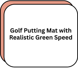 Golf Putting Mat with Realistic Green Speed