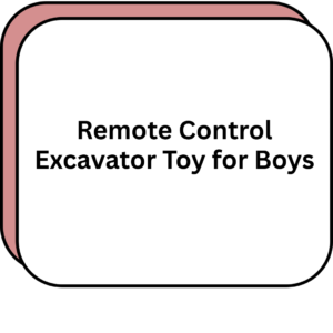 Remote Control Excavator Toy for Boys