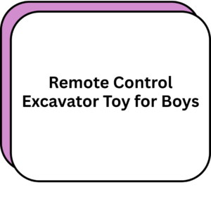 Remote Control Excavator Toy for Boys