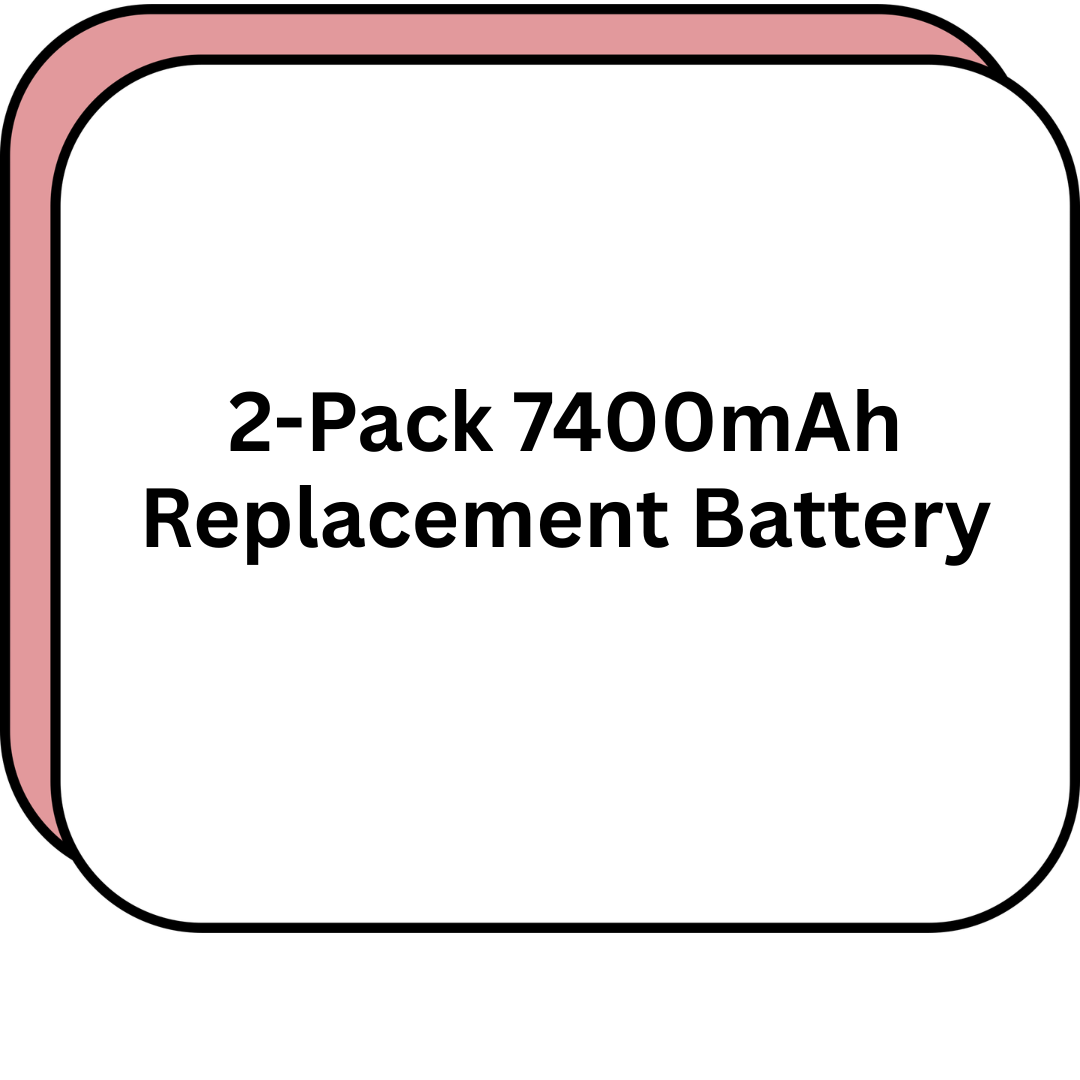 2-Pack 7400mAh Replacement Battery