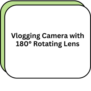 Vlogging Camera with 180° Rotating Lens