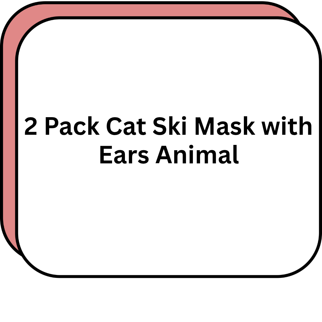 2 Pack Cat Ski Mask with Ears Animal