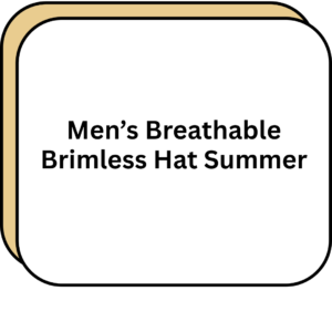 Men's Breathable Brimless Hat Summer