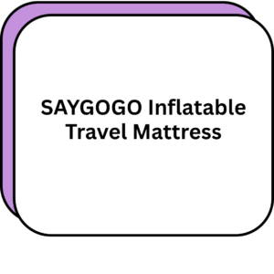 SAYGOGO Inflatable Travel Mattress
