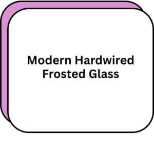 Modern Hardwired Frosted Glass