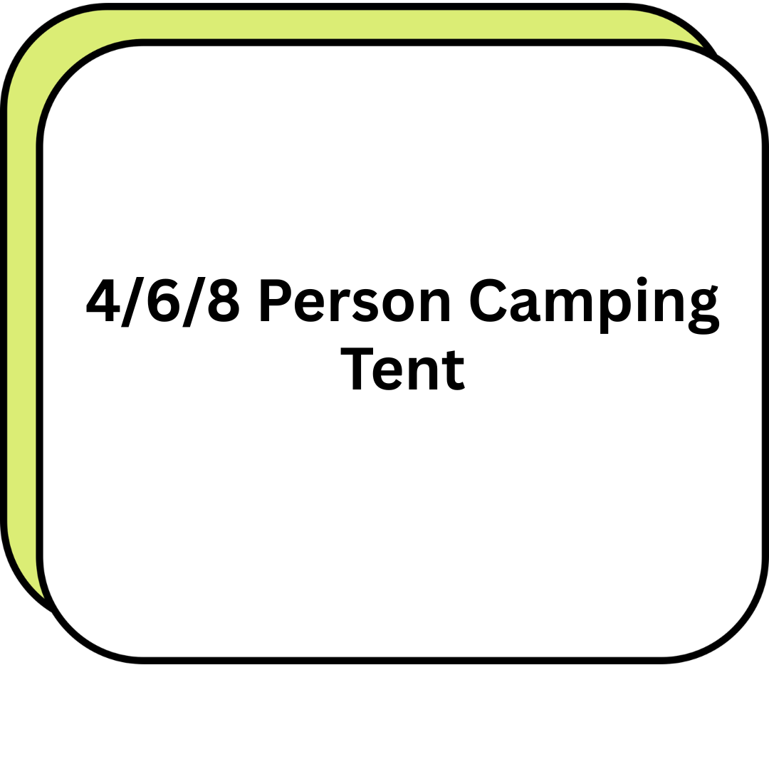 4/6/8 Person Camping Tent
