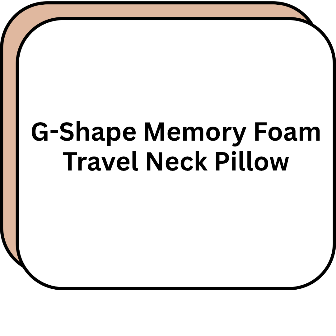 G-Shape Memory Foam Travel Neck Pillow