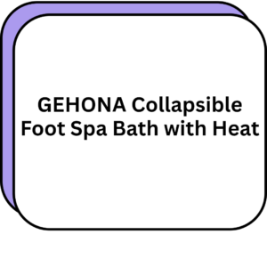 GEHONA Collapsible Foot Spa Bath with Heat
