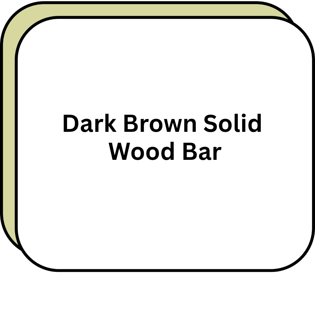 Dark Brown Solid Wood Bar
