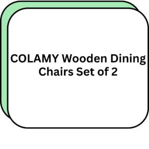 COLAMY Wooden Dining Chairs Set of 2