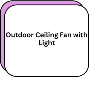 Outdoor Ceiling Fan with Light