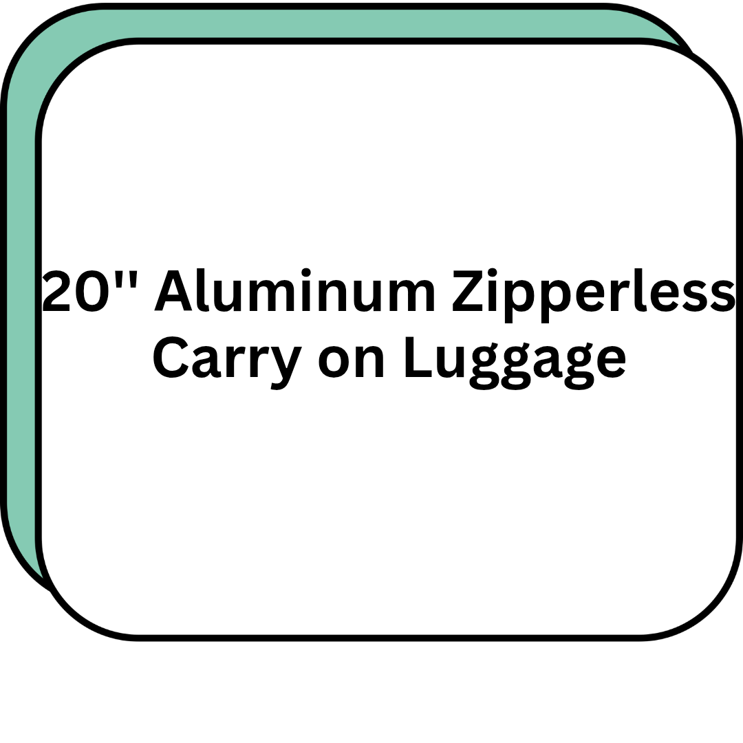 20'' Aluminum Zipperless Carry on Luggage