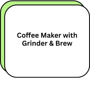 Coffee Maker with Grinder & Brew