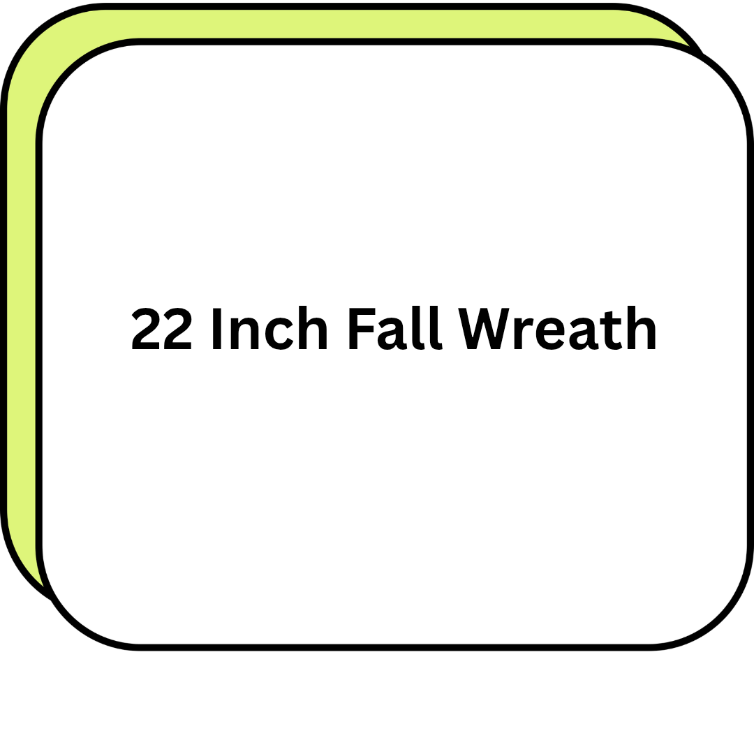 22 Inch Fall Wreath