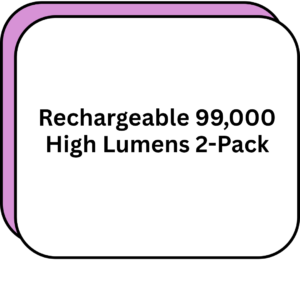 Rechargeable 99,000 High Lumens 2-Pack