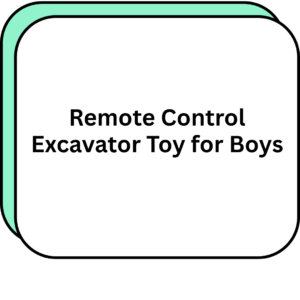 Remote Control Excavator Toy for Boys