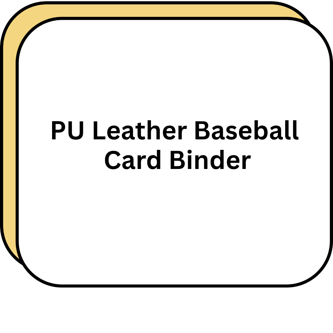 PU Leather Baseball Card Binder