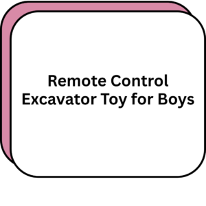Remote Control Excavator Toy for Boys