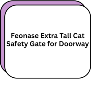Feonase Extra Tall Cat Safety Gate for Doorway