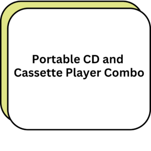 Portable CD and Cassette Player Combo