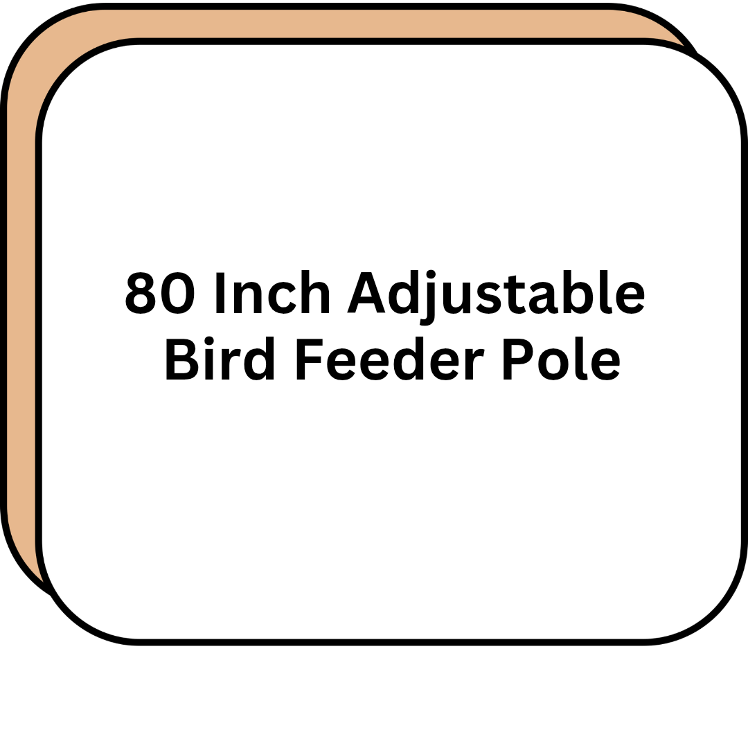80 Inch Adjustable Bird Feeder Pole
