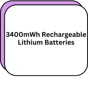 3400mWh Rechargeable Lithium Batteries