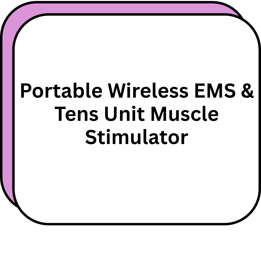 Portable Wireless EMS & Tens Unit Muscle Stimulator