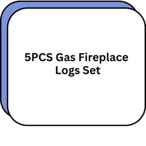 5PCS Gas Fireplace Logs Set